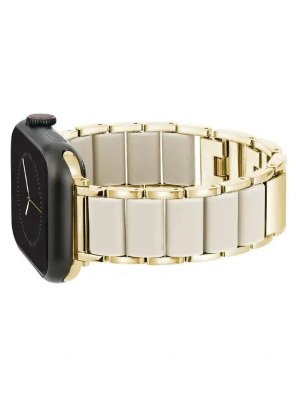 Anne Klein Smooth Rubber Center Links Compatible Apple Watch Band 38/40/41mm